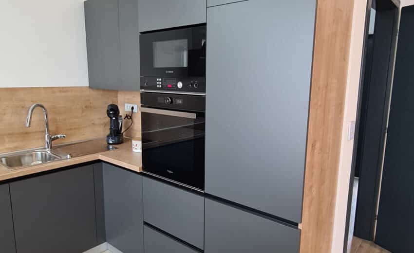 Kuhinja siva - Kuhinje po mjeri Zagreb - KTD namještaj