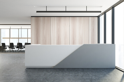 Poslovni prostori how deep is a reception desk
